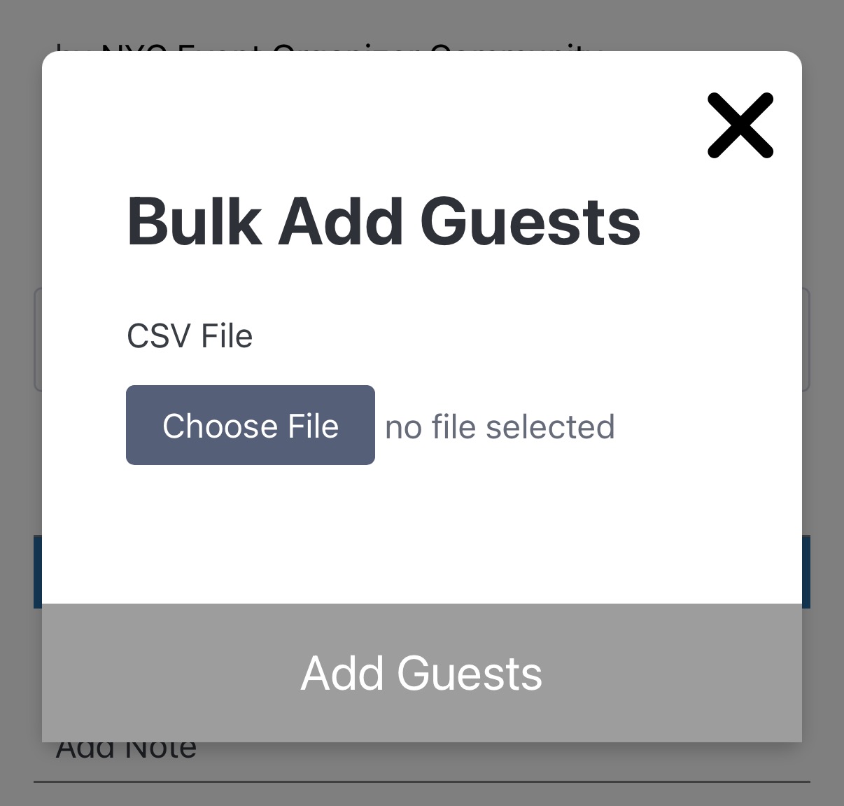 Guest list imports
