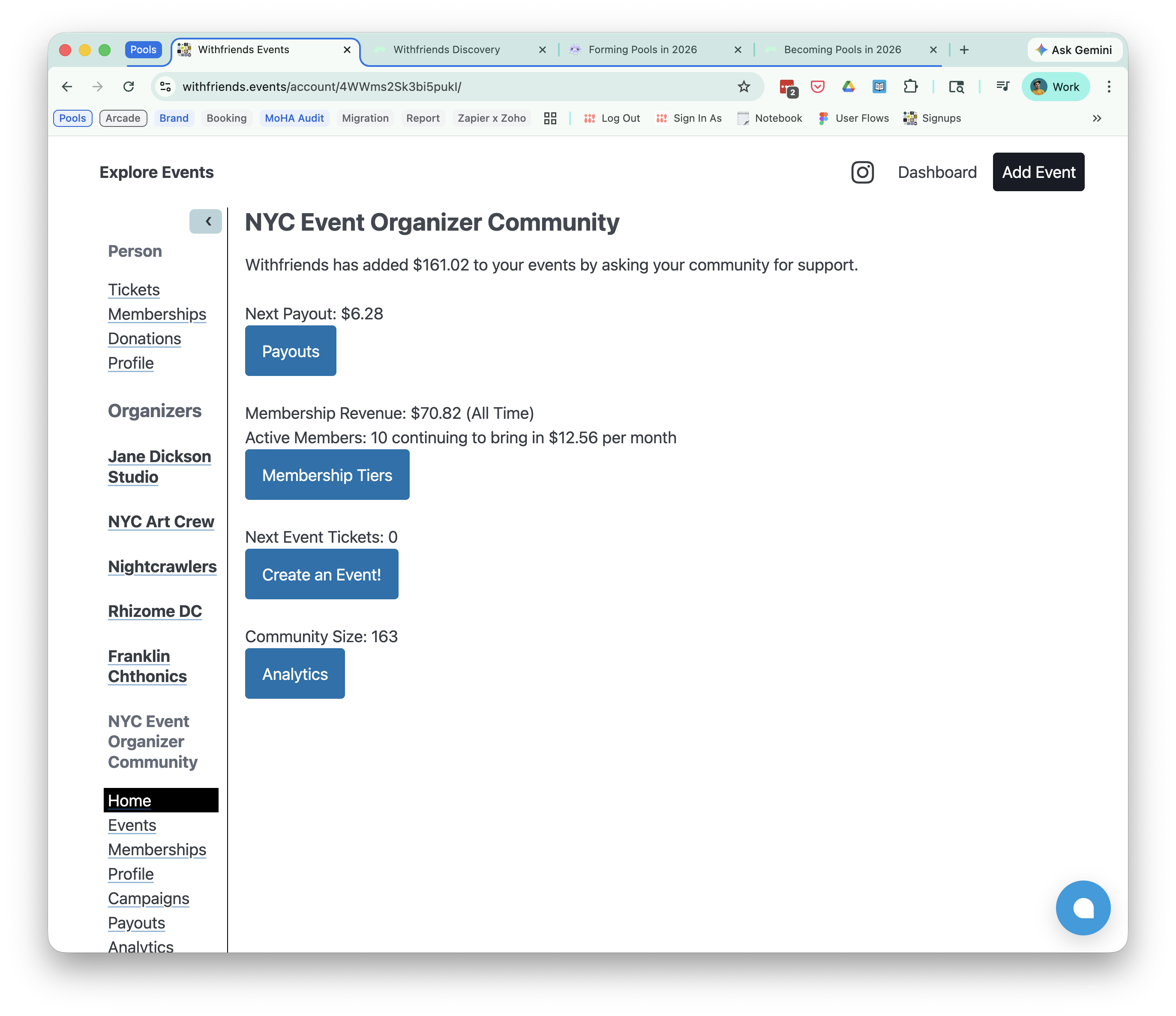 Dashboard preview